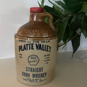 Vintage McCormick Whiskey Pottery Jug!